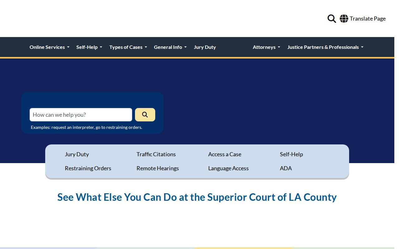 West Hollywood resident lookup, Los Angeles courthouse locator